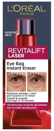 L'Oreal Paris Revitalift lazerinis Eye Bag Instant Eraser koreguojantis paakių kremas, 15 ml