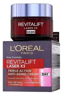 Dieninis kremas L'oreal REVITALIFT LASER X3 50ml