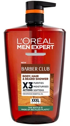 „L'Oreal Men Expert Barber Club“ dušo želė kūnui, plaukams ir barzdai
