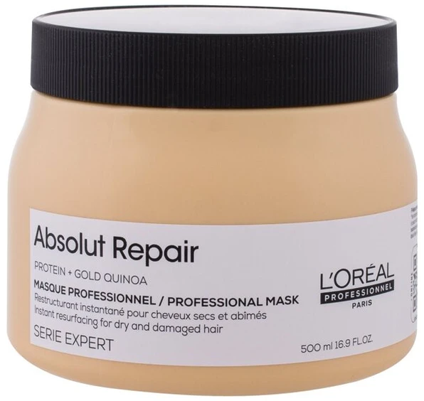 L'Oréal Professionnel Série Expert Absolut Repair Gold Quinoa + Protein Masque plaukų kaukė, 500 ml