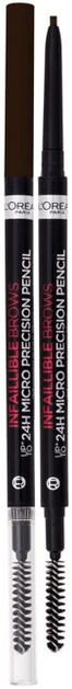 L'Oréal Paris Infaillible Brows 24H Micro Precision Pieštukas 3.0 Brunette 1,2 g