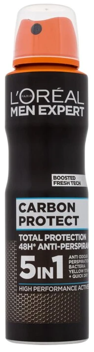 L'Oreal MEN EXPERT DEO CARBON purškiamas dezodorantas 150 ml 150MLT