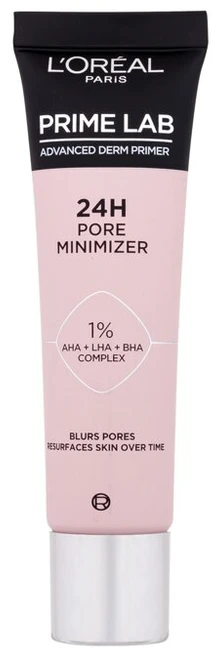 L'Oréal Paris Prime Lab 24H Pore Minimizer Makeup Primer poras sutraukianti makiažo bazė, 30 ml