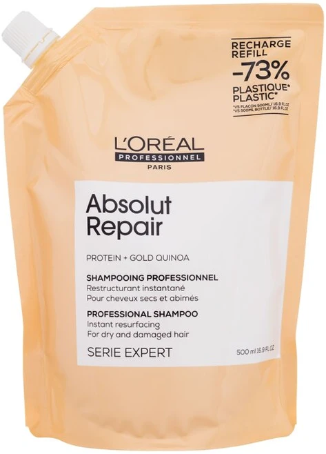 L'oreal Professionnel Absolut Repair Šampūnas pažeistiems plaukams, 500 ml (papildymas)