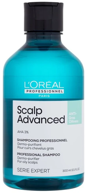 Valomasis šampūnas riebiems plaukams L‘oreal Professionnel Scalp Advanced Anti - Oiliness Šampūnas 300ml