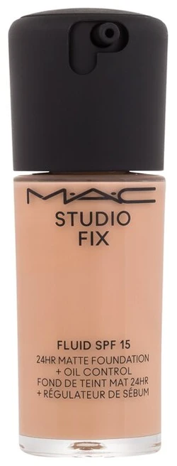 Matinis makiažo pagrindas MAC Studio Fix Fluid SPF 15 24HR Matte Foundation + Oil Control, spalva: NW22, 30 ml