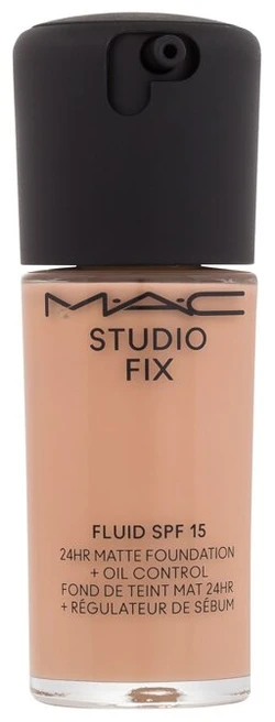 Matinis makiažo pagrindas MAC Studio Fix Fluid SPF 15 24HR Matte Foundation + Oil Control, spalva: NW25, 30 ml