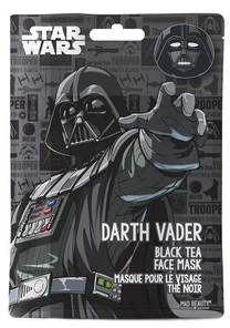 „Mad Beauty Star Wars“ drėkinanti ir smagi veido kaukė po vasaros saulės ir baseino vaikams (1 vnt. Darth Vader juodosios arbatos x 25 ml)