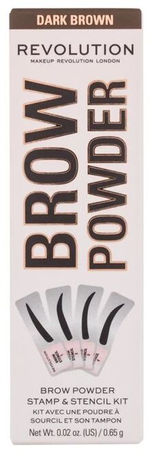 Makeup Revolution London Brow Powder Stamp & Stencil Eyebrow Powder moterims, 0,65 g