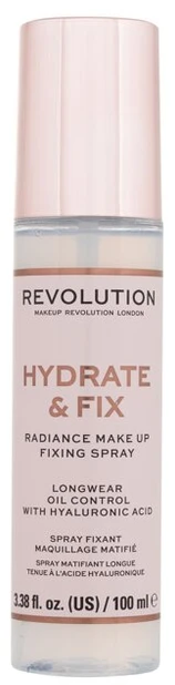 Makeup revolution Revolution Make Up Hydrate y Fix Radiance makiažo fiksavimo purškiklis 100ml