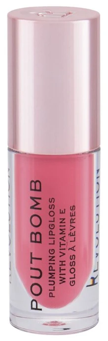 Makeup Revolution Pout Bomb lūpų blizgis, 4,6 ml, spalva - Peachy