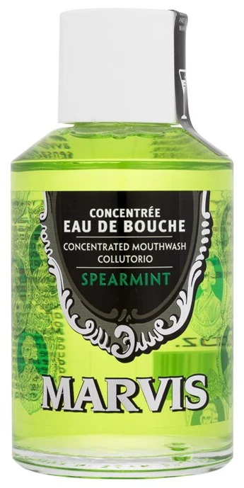 Marvis Spearmint Mouthwash Šaltmėčių skonio burnos skalavimo skystis, 120 ml