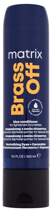 Matrix kondicionierius su neutralizuojančiu ir drėkinančiu poveikiu Brass Off (Mėlyna kondicionierius), 300 ml