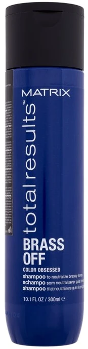 Šviesių plaukų šampūnas Matrix Brass Off Mėlyna Šampūnas 300ml