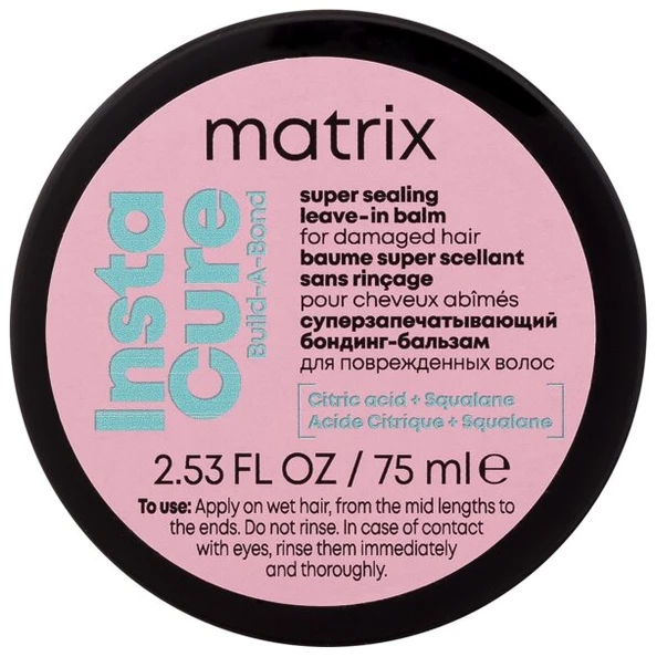 Matrix Instacure Build-A-Bond nenuplaunamas atkuriamasis balzamas pažeistiems plaukams, 75 ml