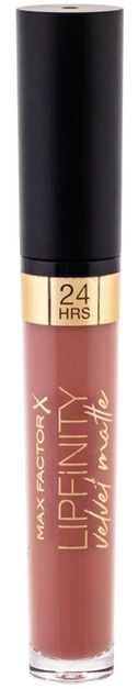 Max Factor Lipfinity Velvet Matte Lūpų dažai, 3,5 ml, spalva - 035 Elegant Brown