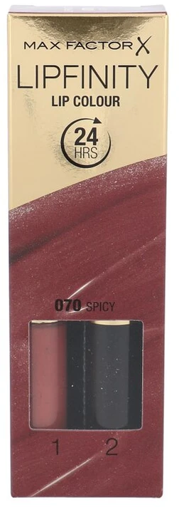 Max Factor Lipfinity Lip Colour 070 Spicy ilgai išliekantys lūpų dažai