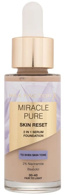 Max Factor Miracle Pure Skin Reset 2in1 serumo makiažo pagrindas