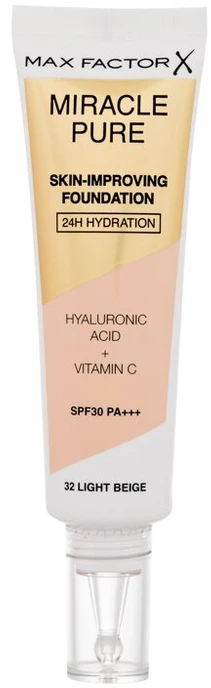 Max Factor Miracle Pure Skin-Improving Foundation Makeup moterims, 30 ml