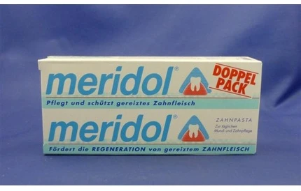 Meridol dantų pasta nuo dantenų, apsauganti nuo dantenų, 2 x 75 ml