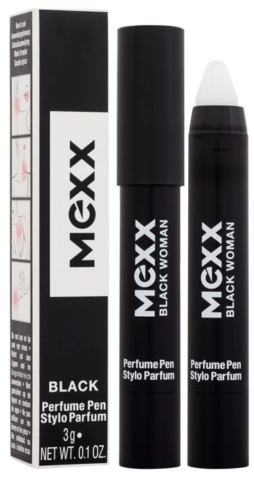 Mexx Juodas EDP parfumuotas vanduo moterims, 3 g