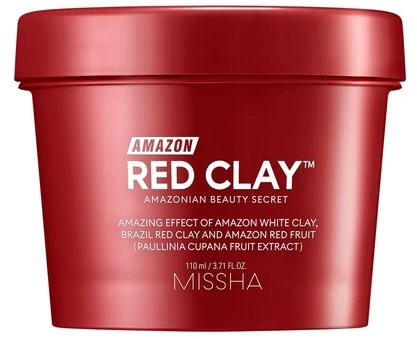 Missha "Amazon" raudonojo molio™ valomoji kaukė (porų kaukė) 110 ml