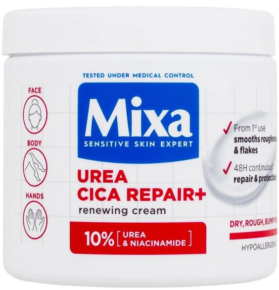 Mixa Urea Cica Repair+ Renewing Kreminis Body Kreminis Unisex, 400 ml