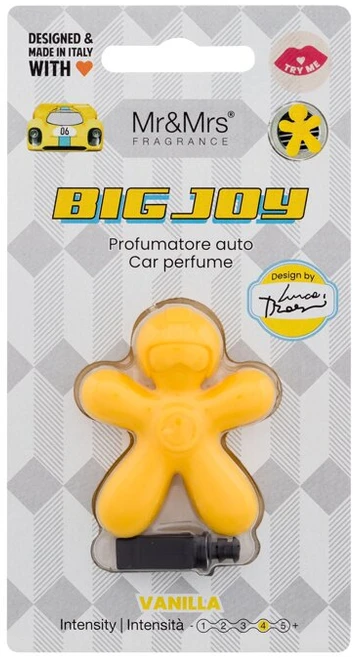 Mr&Mrs Fragrance Big Joy Car Perfume Vanilla kvapas automobiliui, 1 vnt.