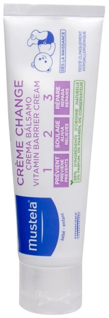 Mustela Vitamin Barrier Kreminis 123 keičiantis kremas naujagimiams ir kūdikiams 50ml