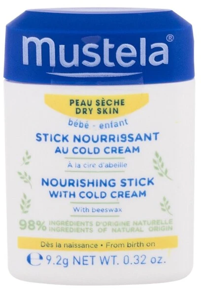 Mustela Baby Nourishing Stick With Cold Cream pieštukinis maitinamasis kremas kūdikiams, 10,1 ml