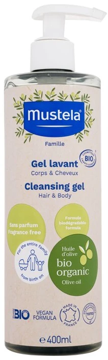 Mustela Bio Dušo želė, 400 ml