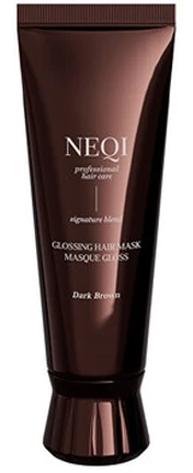 Neqi kaukė tamsiems plaukams Dark Brown Glossing Mask 120 ml