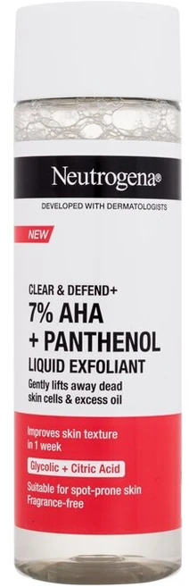 Neutrogena Clear & Defend+ Liquid Exfoliant Peeling unisex, 125 ml