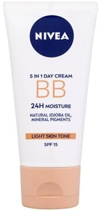 Nivea Beautifying drėkinamasis kremas 5 in 1 BB Kreminis SPF 15 (5in1 Beautifying Moisturizer) 50 ml