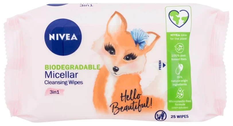 Nivea Cleansing Wipes Micellar Cleansing Wipes moterims, 25 pc