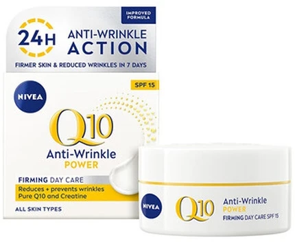 Nivea Stangrininamasis dieninis kremas nuo raukšlių su Q10 Power 50 ml