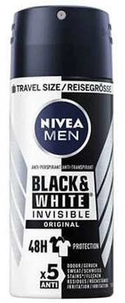 Nivea Antiperspirant spray for men Invisible For Juodas & Baltas (Antiperspirant) 100 ml