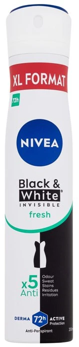 Nivea Juodas & Baltas Invisible Fresh Antiperspirant moterims, 200 ml