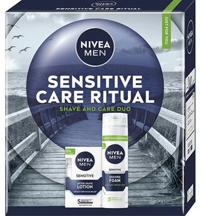 Nivea Vyrams skirtas losjonas jautriai odai dovanų rinkinys „Men Box“