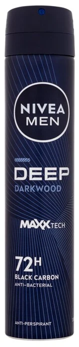 Nivea Men Deep Juodas Carbon Antiperspirant vyrams, 200 ml