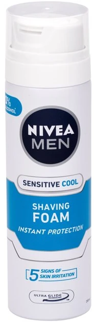 „Nivea Men Sensitive“ vėsinamosios skutimosi putos, 200 ml