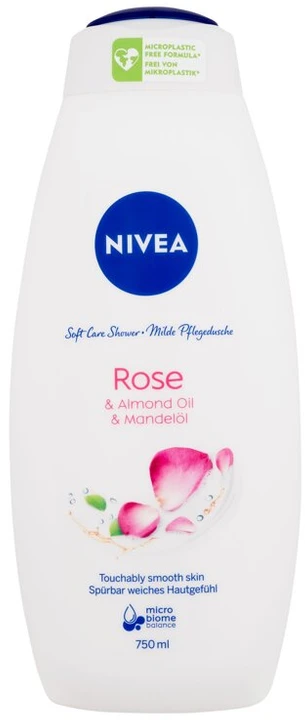 Nivea Rose & Almond Oil Dušo želė moterims, 750 ml
