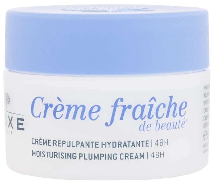 NUXE 48 val. drėkinantis kremas normaliai odai „Crème Fraîche® de Beauté 48H Moisturizing Plumping cream for normal skin“, 50 ml