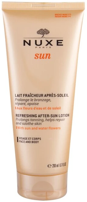 Gaivinamasis veido ir kūno losjonas po deginimosi „NUXE SUN Refreshing after-sun face and body lotion“, 200 ml