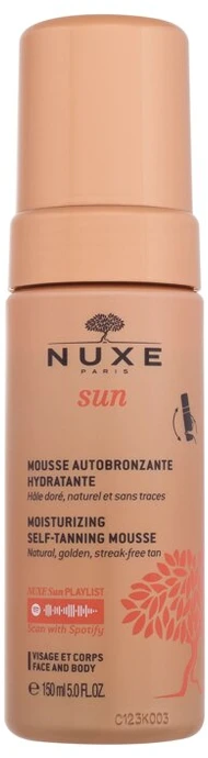 Nuxe Sun Moisturizing Savaiminio įdegio putėsiai, 150 ml