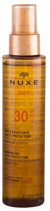 "Nuxe" saulės įdegio aliejus veidui ir kūnui Spf30 150ml
