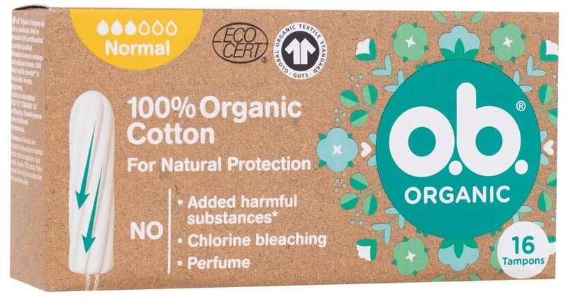 O.B._Organinė tamponija Normal 16 vnt.