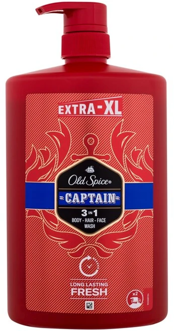 Old Spice Captain Dušo Želė Ir Šampūnas Vyrams, 1000 ml