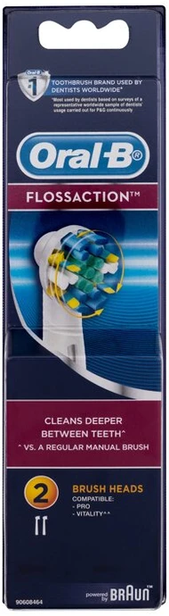 Dantų šepetėlio antgaliai Oral-B Floss Action Replacement Head Unisex, 1 pak