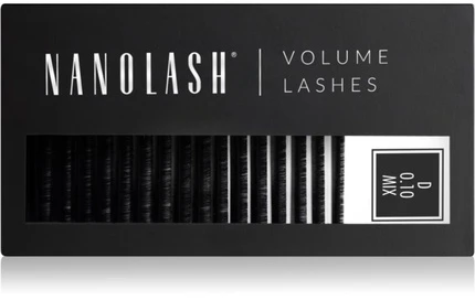 Nanolash Volume Lashes Dirbtinės blakstienos 0,10 D 6-13 Mm 1 U